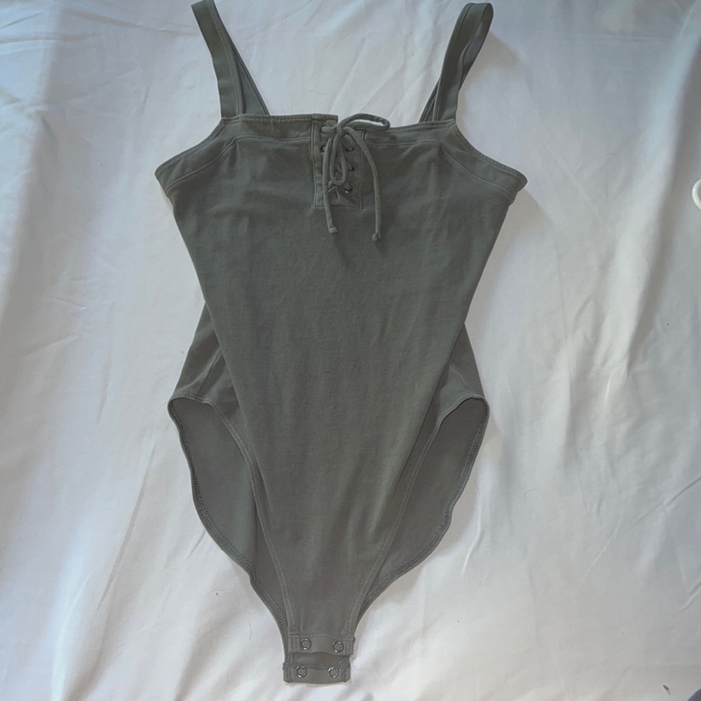 American Eagle olive bodysuit